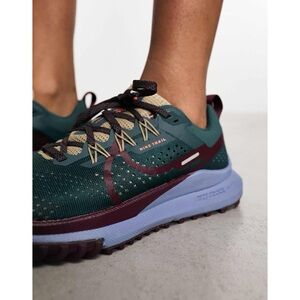 Nike React Pegasus Trail 4 Running Shoes Women 10 / Men 8.5 Green Hiking